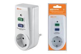 Выключатель дифференциального тока ВДТ (УЗО) 16А 30мА IP40 в розетку УЗО-Р-IP40-16-30 SQ1512-0002 TDM от поставщика КабельСпецСтрой