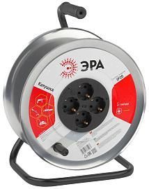 Катушка металлическая с заземлением 4гн K-M-4z Б0033026 ЭРА от поставщика КабельСпецСтрой