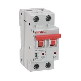 Выключатель автоматический 6А 2П двухполюсный характеристика B 6kA YON MD63-2B6-6 DKC от поставщика КабельСпецСтрой