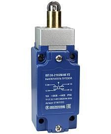 Выключатель путевой ВП 36-2102М-66 У2 толкатель с роликом 1з+1р безинерционный 30х60 мм без сальника 3А IP66 ET007253 Электротехник от поставщика КабельСпецСтрой