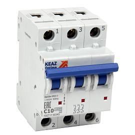 Выключатель автоматический 5А 3П трехполюсный характеристика B 6кА BM63-3B5-ОМ4-РЕГ OptiDin 233886 КЭАЗ от поставщика КабельСпецСтрой