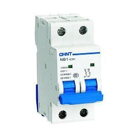 Выключатель автоматический 4А 2П двухполюсный характеристика C (R) 10кА NB1-63H 179832 CHINT от поставщика КабельСпецСтрой