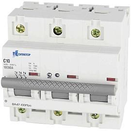 Выключатель автоматический 80А 3П трехполюсный характеристика C 10kA ВА47-100Про 7000349 Контактор от поставщика КабельСпецСтрой