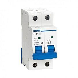 Выключатель автоматический 32А 2П двухполюсный характеристика C 6кА NB1-63 179663 CHINT от поставщика КабельСпецСтрой