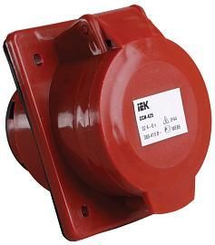 Розетка кабельная силовая 425 скрытая 3Р+РЕ+ N 32А 380В IP44 (PSR42-032-5) IEK от поставщика КабельСпецСтрой