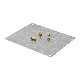 DKC 653011 Монтажная пластина из оцинкованной стали 122х82 мм, для коробок 128х103 мм от поставщика КабельСпецСтрой