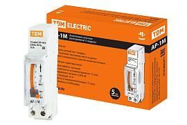 Аналоговое суточное реле АР-1М-15мин/24ч-16А-DIN (1 модуль) SQ1503-0021 TDM от поставщика КабельСпецСтрой