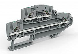 Двухуровневая клемма на 2,5 кв.мм ZEFDS220GR DKC от поставщика КабельСпецСтрой