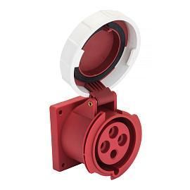 Розетка кабельная силовая стационарная внутренняя 3242 3Р+РЕ 32А 380В IP67 ps-3242-32-380 EKF PROxima от поставщика КабельСпецСтрой