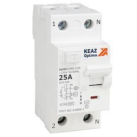 Выключатель дифференциального тока ВДТ (УЗО) без защиты от сверхтоков OptiDin DM63-2263-AC-4,5-УХЛ4 (2P, 63, 30mA) 343890 КЭАЗ от поставщика КабельСпецСтрой