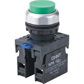 Кнопка выступающая NP8-11GN/3 без подсветки, зеленый 1НО+1НЗ IP65 667109 CHINT от поставщика КабельСпецСтрой Кнопка выступающая NP8-11GN/3 без подсветки, зеленый 1НО+1НЗ IP65 667109 CHINT от поставщика КабельСпецСтрой