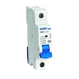 Выключатель автоматический 4А 1П однополюсный характеристика C (R) 10кА NB1-63H 179790 CHINT от поставщика КабельСпецСтрой