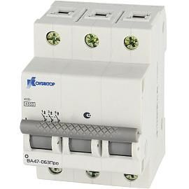 Выключатель автоматический 32А 3П трехполюсный характеристика C 4,5kA ВА47-063Про C от поставщика КабельСпецСтрой