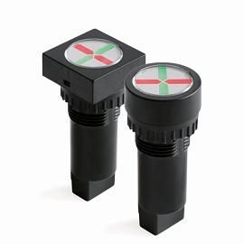 Индикатор положения, штекерное подкл., уст.размер 16/24, квад., крас./зел., 24В, AC4F12RG24 DKC от поставщика КабельСпецСтрой