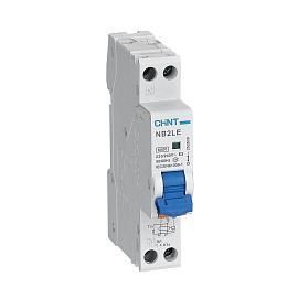 Выключатель автоматический дифференциального тока АВДТ 20А 1P+N двухполюсный характеристика B 6кА 30мА 1 модуль электронный тип AC NB2LE (R) 689013 CHINT от поставщика КабельСпецСтрой
