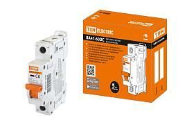 Выключатель автоматический 6А 1П однополюсный характеристика C 6кА ВА47-60DC SQ0223-1008 TDM от поставщика КабельСпецСтрой