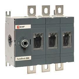 EKF Рубильник 200A 3P без рукоятки управления TwinBlock tb-s-200-3p от поставщика КабельСпецСтрой