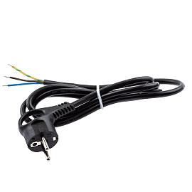 Шнур сетевой с вилкой c с заземлением 5м ПВС 3x1мм2 черный U-3x1-5m-B Б0048703 ЭРА от поставщика КабельСпецСтрой