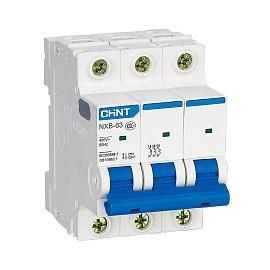 Выключатель автоматический 32А 3П трехполюсный характеристика B 4,5кА (R) NXB-63S 296817 CHINT от поставщика КабельСпецСтрой