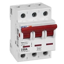 Выключатель нагрузки 100А 3П трехполюсный OptiDin BM63PL-3100-УХЛ3 (ВМ63PL) 328172 КЭАЗ от поставщика КабельСпецСтрой
