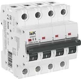 ARMAT Автоматический выключатель M10N 4P K 6А IEK от поставщика КабельСпецСтрой