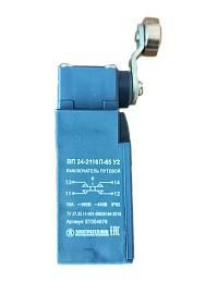 Выключатель путевой ВП 24-2516П-65 У2 рычаг со стальным роликом 1з+1р инерционный 20 мм без сальника 3А IP65 ET004680 Электротехник от поставщика КабельСпецСтрой